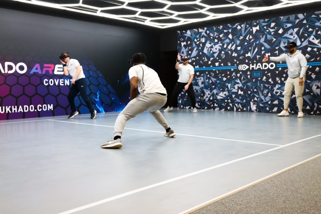 augmented reality sport in coventry team members playing against each other